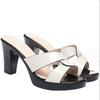 Summer Slipper Female Block Heel Platform Sandals Ladies Slides Women 2025 New High Heels Office Women's  Shoes Sandals
