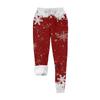 Women's casual fashion home Christmas print plush sweatpants