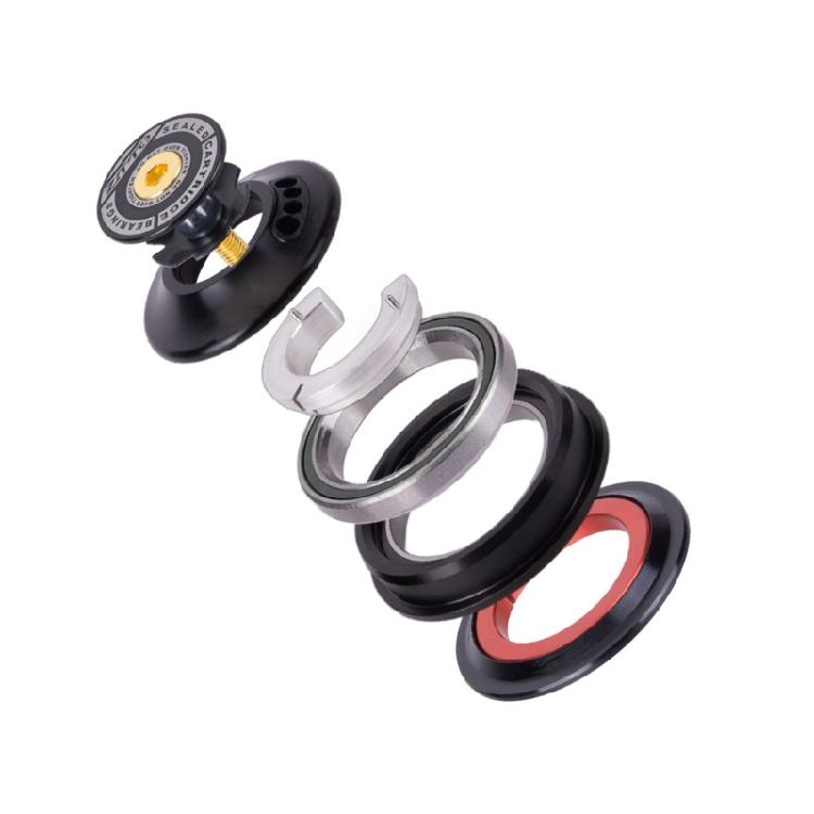 Universal Bike Headsets Aluminum Sealing Bearing Straight Tapered Fork Bearing Headsets Internal Cable Managements