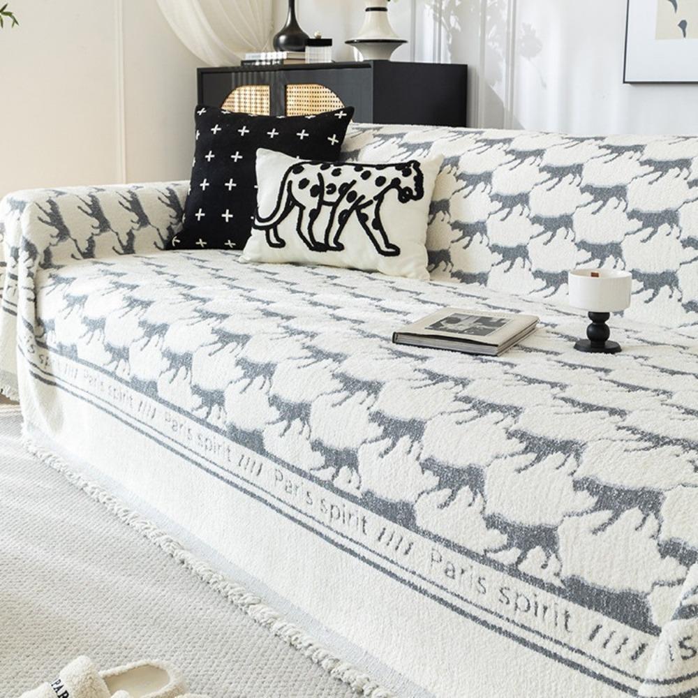 Anti-cat scratch winter plush sofa towel 2025 new seat cushion light luxury high-end universal cover full cover cloth blanket