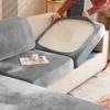 Velvet Sofa Cushion Cover For Living Room Anti-Slip Elastic Sofa Cover Solid Color Soft Slipcover Home Decor Furniture Protector
