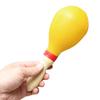 Maracas Kids Rumba Shaker Party Favor Toy PVC Hand Percussion Musical Instrument L Yellow