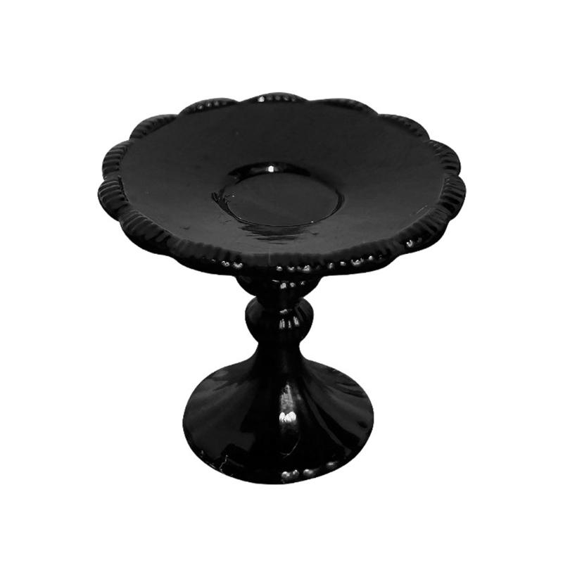 Miniature Candlestick Dessert Cake Stand For Dollhouses Accessories Alloy Construction Kids Role Play