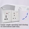 86 Type 2 Gang Outdoor Socket Waterproof Box Plastic Electrical Outlet Cover Receptacle Protectors Socket Case Box