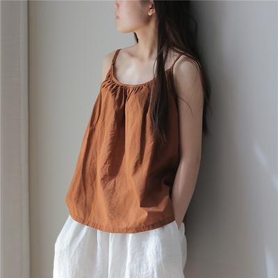 19 Verão Algodão 5 Cores Soltas Simples Casual Render Mulheres Camis