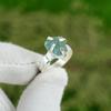 Gift For Women Stackable Ring Size 6.5 925 Silver Natural Aquamarine Gemstone