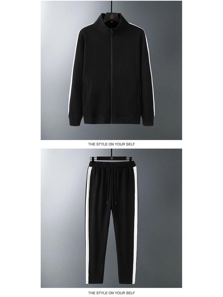 Men's 2025 Cotton Tracksuit: Breathable Long Sleeve Fashion Jacket & Casual Running Top