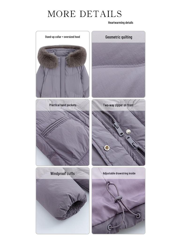 2024 Plus Size Korean Style Maternity Long Loose Down Jacket