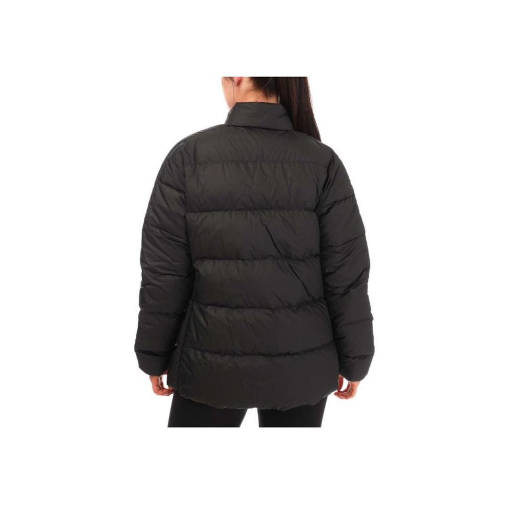 Adidas Essentials Midweight Down Jacket Full Zip Stand Collar Slim Fit Long Sleeve Women Jacket Black GT9161