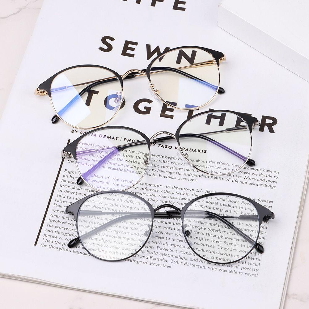 Fashion Ultralight Metal Frame Eyewear Anti-UV Blue Rays Glasses Computer Goggles Eyeglasses