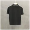 Summer Ice Silk Short Sleeve Polo Shirt For Men Contrast Trim Collar Business Casual Breathable And Quick-dry Cross-border Hot Sale