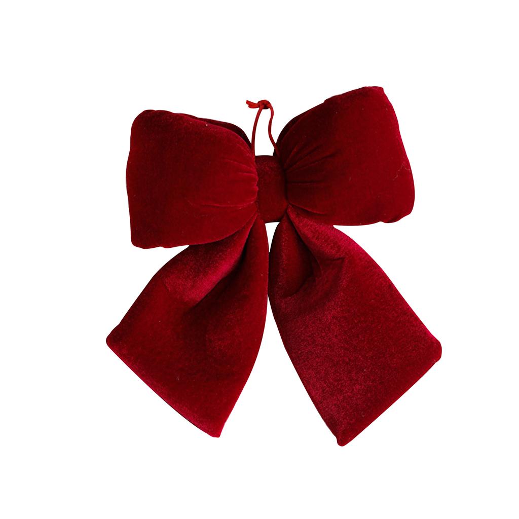 Fundă 3D Catifea Roșie Decor Mare de Crăciun Pandantiv Pom de Crăciun