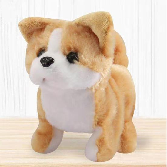 Electric Plush Simulation Teddy Corgi Dog Rabbit Tail Wagging Ass Shaking