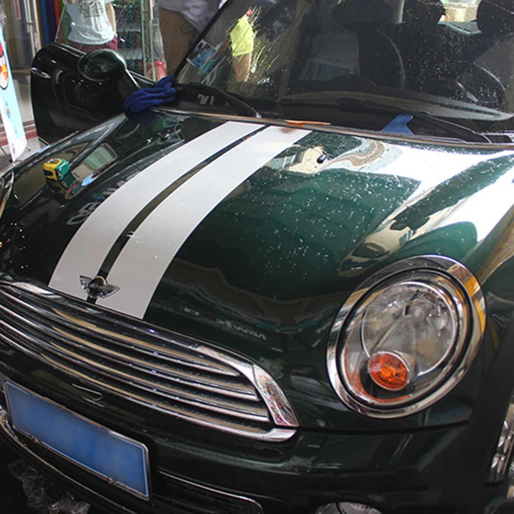 Middle Parallel Lines Hood+Trunk Car Stickers And Decals For BMW MINI Cooper S Hatchback R56 2007-2014 Car Styling Accessories