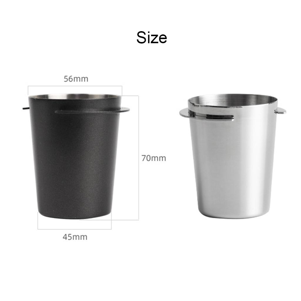 Edelstahl Kaffee Dosierbecher Kaffee Schnüffelbecher Pulverspender für 58mm Espressomaschinenbecher Ersatzteile Maschinen Zubehör