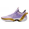 Three Point Rain1.0 Cushioning Abrasion Resistant Low Top Basketball Shoes Men's Purple Sneakers 912411102-3