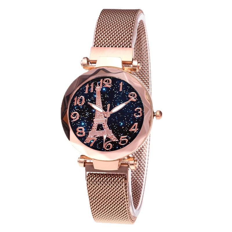 Luxury Women's Watches Bracelet Quartz Stainless Steel Magnet watch women Starry Sky Wrist Watch Ladies Dress Clock