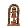 Estátua de Latão de Shree Ram Ji, Acabamento Antigo, Inspirada no Ram Mandir de Ayodhya - 16 Cm
