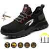 Herren Sicherheitsstiefel Metallkappe Unzerstörbare Ryder Schuhe Arbeitsstiefel mit Stahlkappe Wasserdicht Atmungsaktiv Sneaker Arbeitsschuhe