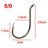 200pcs 8299 High Carbon Steel Fishing Hooks Black Offset Octopus Beak Bait Fishhook Size 1 2 6 8 2/0 3/0 4/0 5/0 6/0 7/0 8/0 9/0