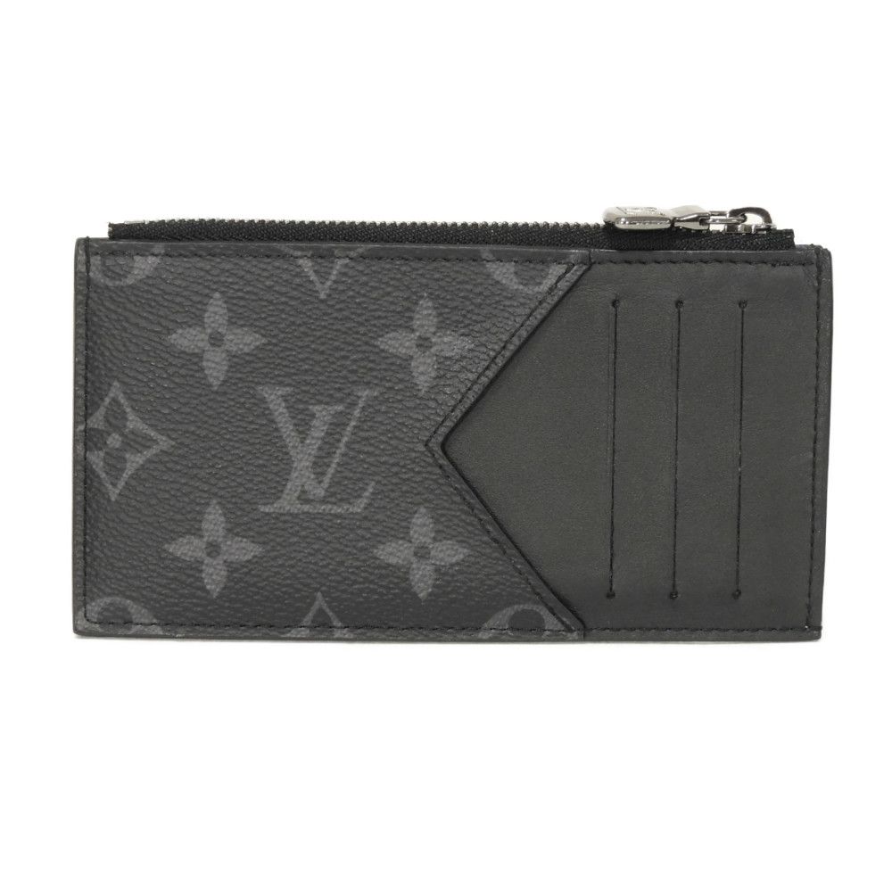 Used 12564 Coin Card Holder M80932 7943 Trunk Comic Black RFID Monogram Eclipse Noir Men's from Japan AUTHENTIC