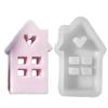 Heart House Silicone Mold for Candle Making Gypsum Silicone Mould Concrete Casting Aromatherapy Candle Resin Mold Clay