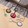 10pcs/lot Flat Key Chain Key Ring Keychain Long Round Split Keyrings Keychain For Jewelry Making  Accessories Wholesale