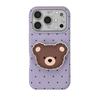 Cartoon Star Little Bear Stand Anti-Fall Phone Case for iPhone 14/13 and Apple 17/16/15 PROMAX