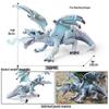 Children's Fantasy Dragon Toy Set: Knight, Elf, Animal, and Fire-Breathing Flying Dragon Model