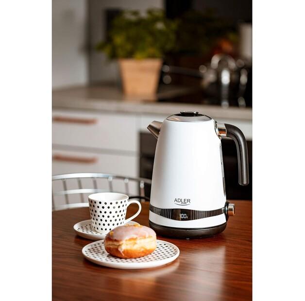 Чайник Adler AD 1295w satin white