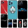Scuba Diver Diving Case For Samsung Galaxy S25 Ultra S20 S21 S22 S23 Plus S9 S10 S25 FE S24 Ultra Cover Coque