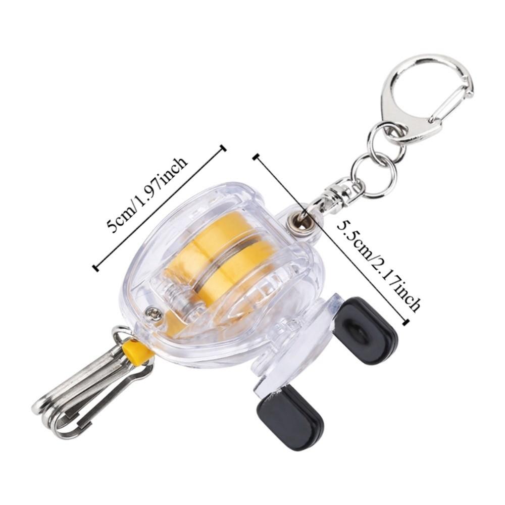 Telescopic Rope Fishing Key Chain With Steel Wire Fishing Key Ring Daily Carry