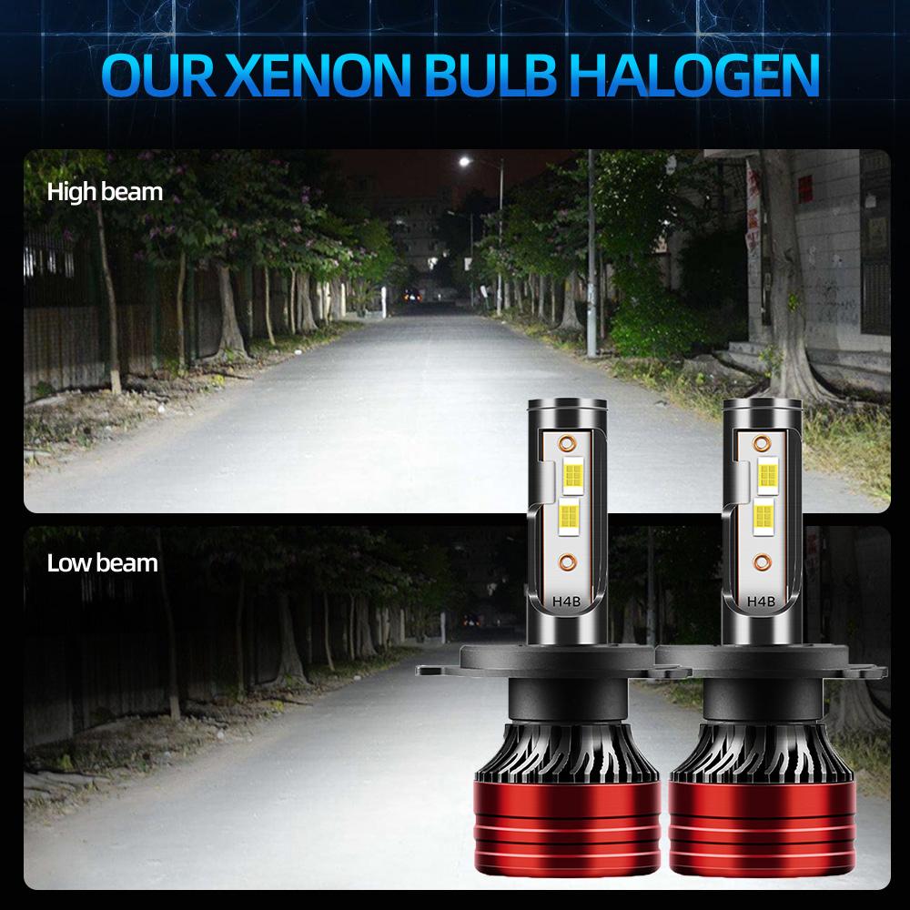 H4 LED Headlights High Low Beam 24000LM 6000K White, Bright 3570 CSP Chip H11 Auto Fog Lamps