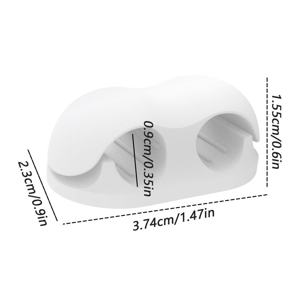 Silicone Cable Winder Simple Creative Cord Holders Desktop Wire Organizer Cord Clips Charger Cord Holder for Desk Car Home
