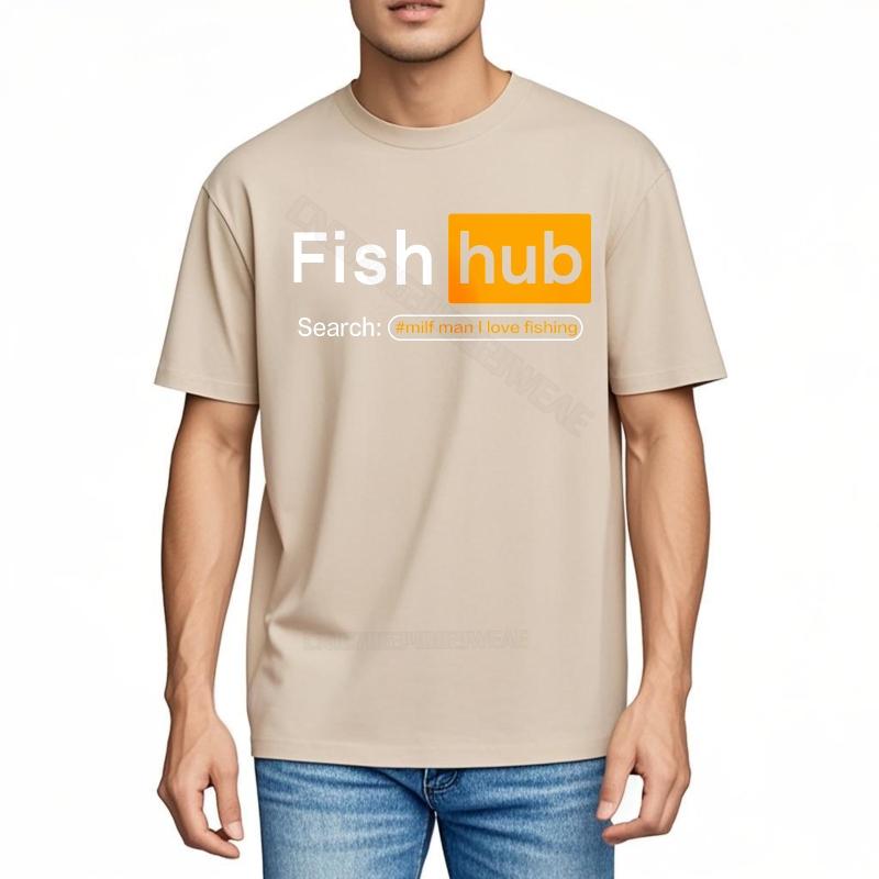 Unisexs T Shirt Streetwear Everyday Tees Fishhub Search Small Unisex I Workout Summer Tshirt New Arrived Soft Cotton Teeshirt Dai