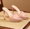 Atemberaubende wasserdichte Plateau-High-Heel-Slipper - Damen 2026 Frühling/Sommer Open-Toe Stiletto Elegante Absätze