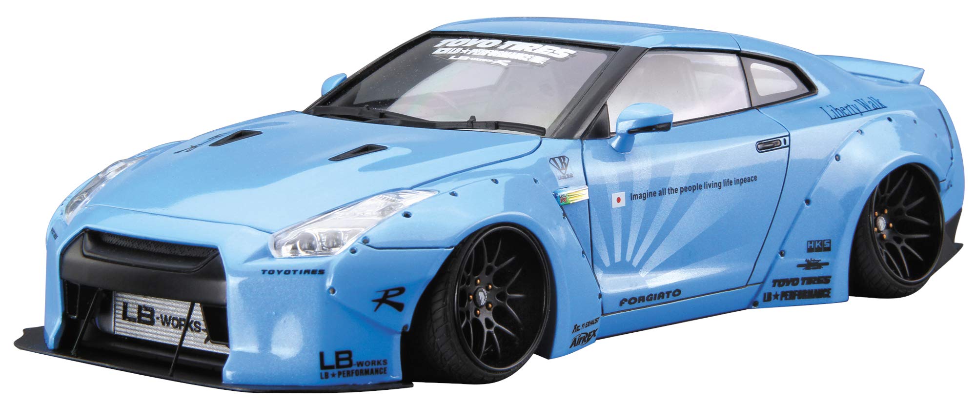 

Aoshima Bunka Kyozai Liberty Walk Series R35 Plastic Model Kit Co., Ltd. 1/24 No.9 LB WORKS GT-R Ver.1