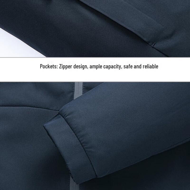 DELHUI Men's Hooded Padded Winter Jacket