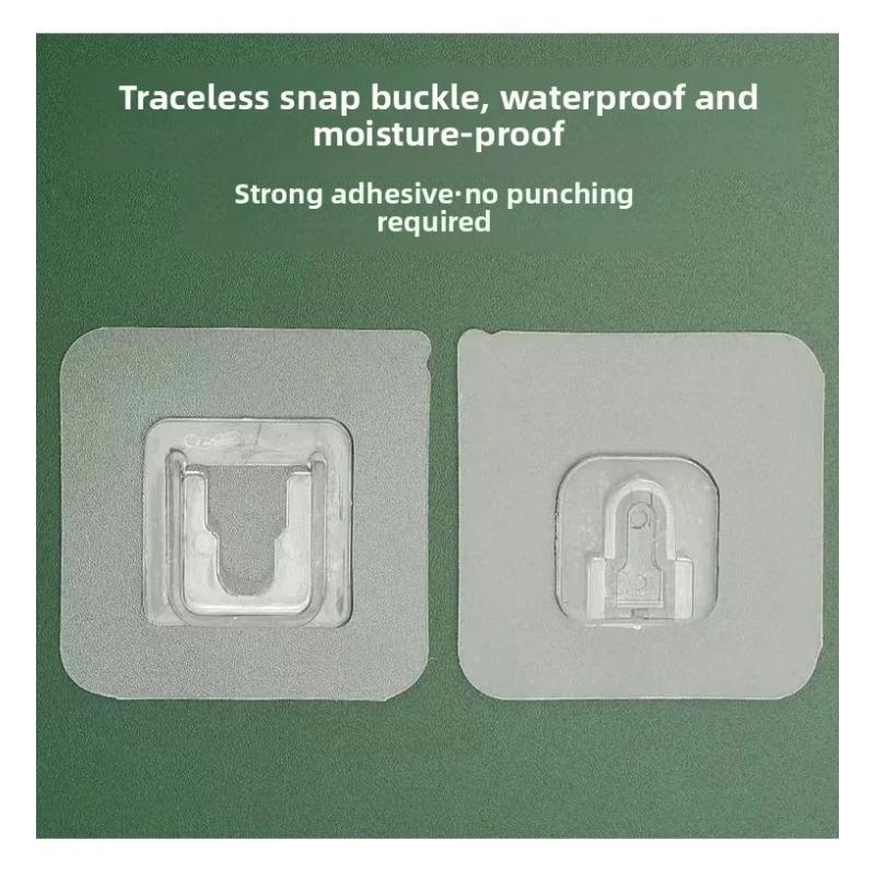 Double sided adhesive wall hooks Wall Hanger Strong Transparent Suction Cup Sucker Hook Wall Storage Holder Kitchen Bathroom
