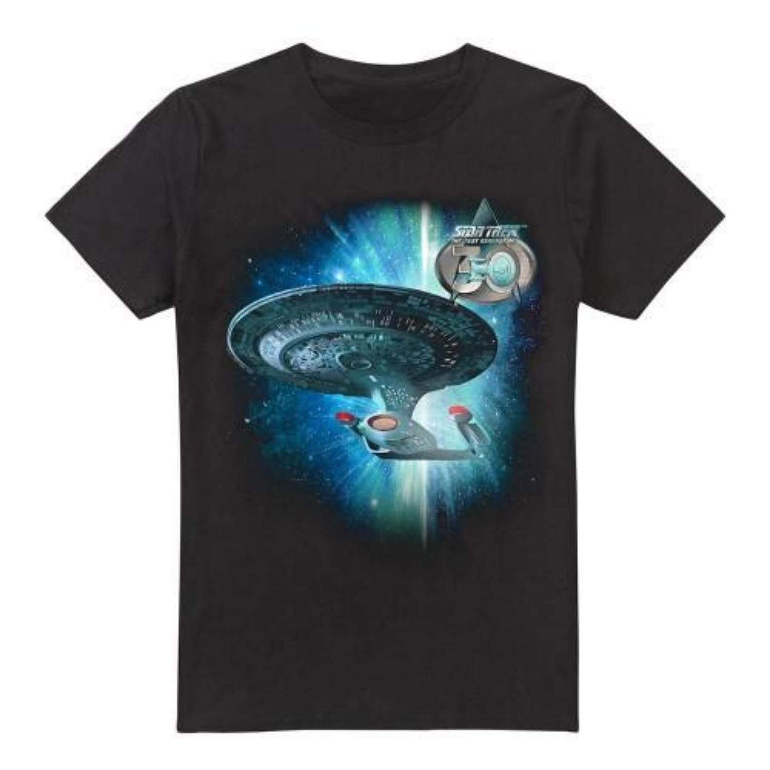 STAR TREK Mens Ship 30 T-Shirt S