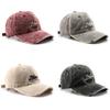 Vintage Washed Cotton Broken Hole Baseball Cap Embroidery Outdoor Sunscreen Cotton Hip Hop Soft Top Duck Tongue Cap