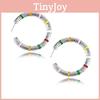 Elegant And Simple Geometric Alloy Hoop Earrings For Women