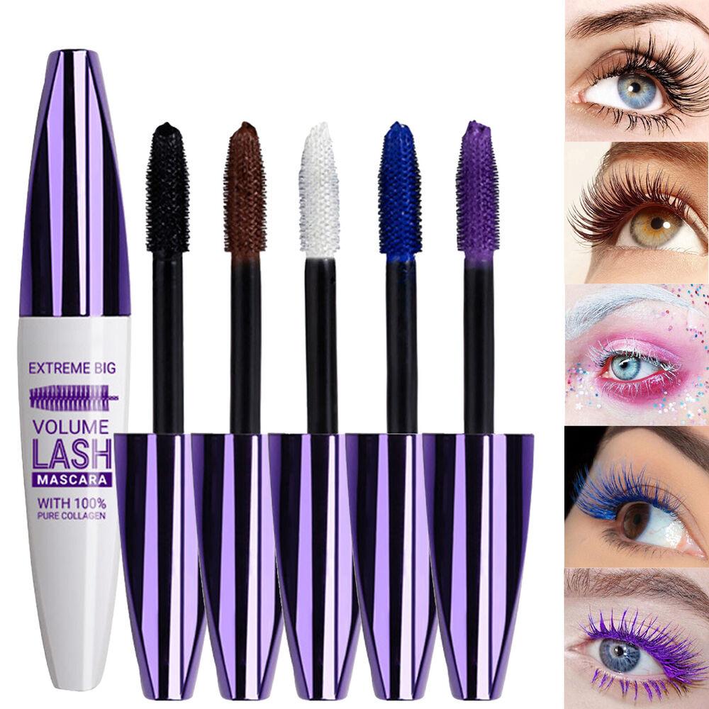 

6 мл женская 4D тушь для ресниц с шелковым волокном, удлиняющая, быстрая завивка, водонепроницаемая