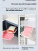 Silicone Sandwich Crisper Toast Storage Box Portable Food Storage Organizers Reusable Microwaveable Food Lunch Boxes