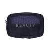 Gjennomsiktig sminkeveske i mesh Oppbevaringsetui Glidelås Sminkevesker 3 Størrelser Kvinner Reise Toalettartikler Vask Kosmetikkveske