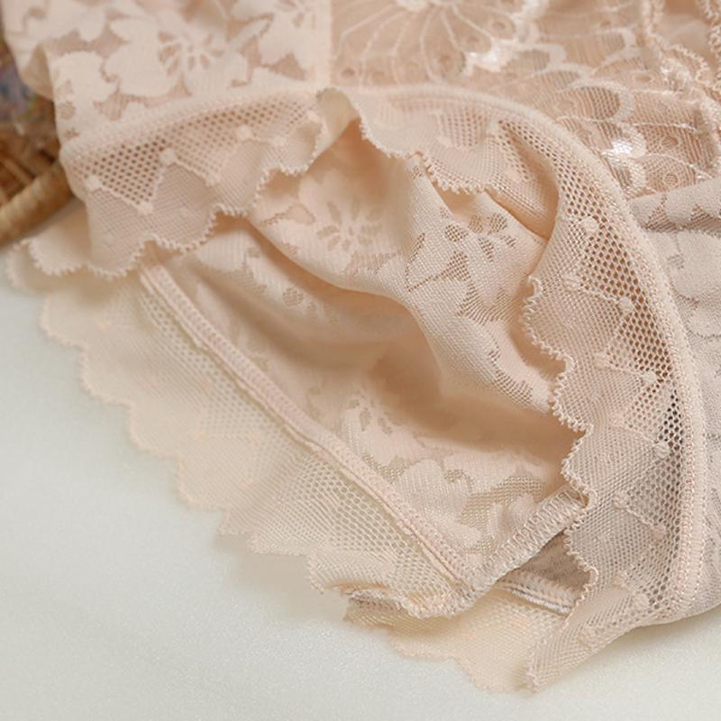 CINOON Sexy Women Panties Lace Underwear High Waist Briefs Embroidery G String Underpant Butt Lift Transparent Female Lingerie
