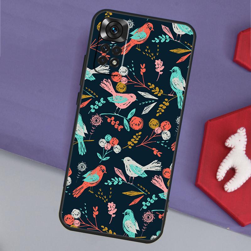 Birds Flock Funda For Xiaomi Redmi Note 13 14 Pro 12 11 9 10 9S 10S 11S 12S Redmi 14C 10C 12C 13C Case