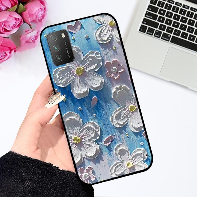 For Xiaomi Poco M3 4G Case M2010J19CG Shockproof Soft Silicone TPU Phone Cover For Poco M3 Pro 5G M2103K19PG Coque Funda Cartoon