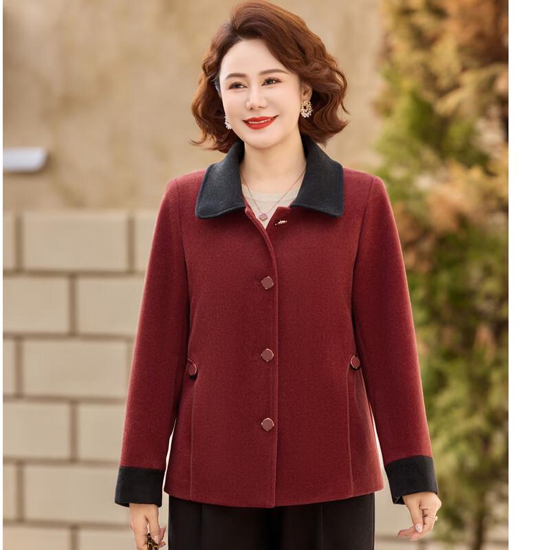 YUZHAOLIN 2026 Women's Fashion Woolen Blazer for Mid-Aged & Petite Figures