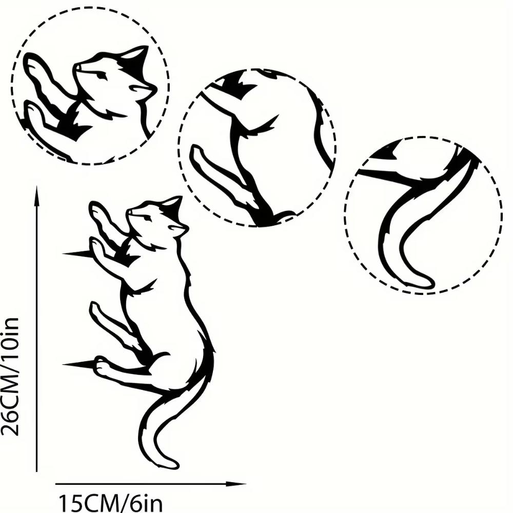 Charmantes 1-teiliges Metall-Katzenschild, entzückender Katzen-Gartenstecker, eine bezaubernde Katzendekoration und Metall-Gartenkunst, die den rustikalen Charme verstärkt